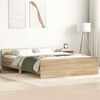 vidaXL Cadre de lit sans matelas ch&ecirc;ne sonoma 150x200 cm