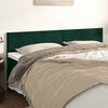 vidaXL T&ecirc;tes de lit Vert fonc&eacute; 180x5x78/88 cm Velours