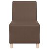 vidaXL Canap&eacute; modulaire sans accoudoirs Marron 55 cm Similicuir