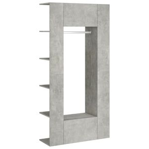 vidaXL Armoires de couloir 2 pcs gris b&eacute;ton bois d'ing&eacute;nierie