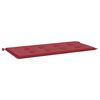 vidaXL Coussin de banc de jardin rouge bordeaux 120x50x3 cm