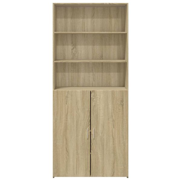 vidaXL Buffet haut chêne sonoma 80x42,5x185 cm bois d'ingénierie