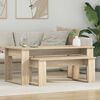 vidaXL Ensemble de tables basses 2 pcs Ch&ecirc;ne Sonoma Bois d'ing&eacute;nierie