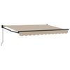 vidaXL Auvent r&eacute;tractable manuel Beige 2,5 x 2 m