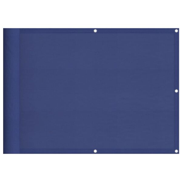 vidaXL Écran de balcon bleu 75x700 cm 100% polyester oxford