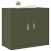 vidaXL Armoire de rangement Vert olive 80 x 40 x 70 cm Acier