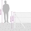vidaXL Poteau de cl&ocirc;ture. Argent&eacute; 10 x 0,8 m (maille de 50 mm) Acier