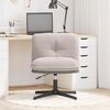 vidaXL Chaise pivotante de bureau gris clair boucl&eacute; comme laine tissu