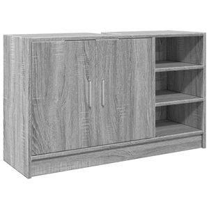 vidaXL Armoire d'&eacute;vier sonoma gris 90x29x55 cm bois d'ing&eacute;nierie