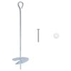 vidaXL Ancre de terre 10 pcs Argent&eacute; &Oslash;10 x 40 cm M&eacute;tal galvanis&eacute;