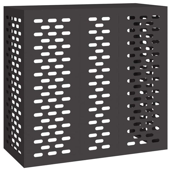 vidaXL Housse de climatiseur Noir 110 x 50 x 105 cm Acier