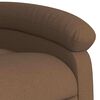 vidaXL Fauteuil inclinable de massage &eacute;lectrique marron tissu