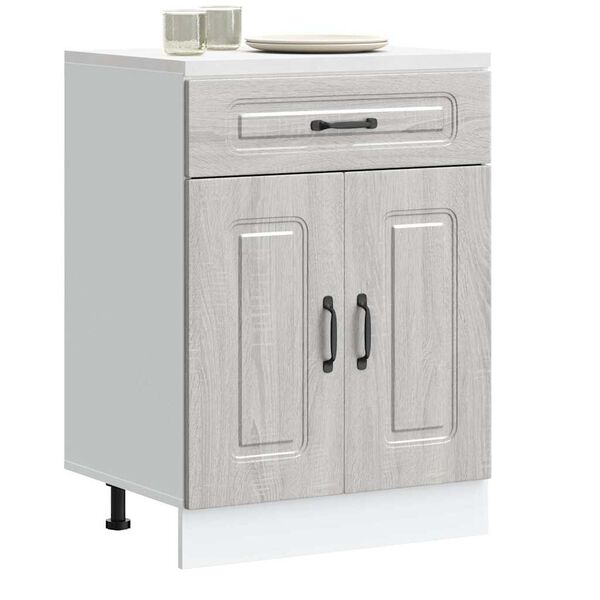 vidaXL Armoire de cuisine Kalmar sonoma gris bois d'ing&eacute;nierie