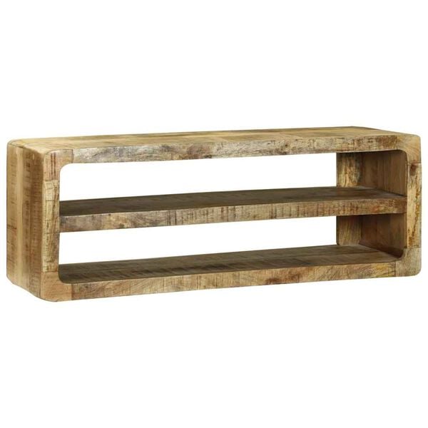 vidaXL Meuble TV Marron 100 x 32 x 36 cm Bois de manguier massif