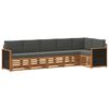 vidaXL Ensemble de canap&eacute;s d'ext&eacute;rieur 5 pc Naturel et Anthracite