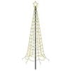 vidaXL Sapin de No&euml;l LED en spirale avec piquet EKENAS 180 cm 220 LED