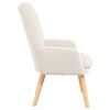 vidaXL fauteuil Cr&egrave;me 63 x 67 x 94 cm