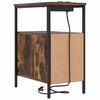 vidaXL Cabinet de chevet Ch&ecirc;ne fum&eacute; 30 x 48 x 61 cm Bois d'ing&eacute;nierie