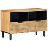 vidaXL Meuble TV marron 70x33x46 cm bois massif de manguier