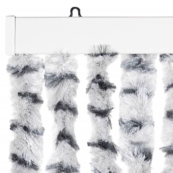vidaXL Moustiquaire Gris clair et gris foncé 100x220 cm Chenille