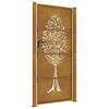 vidaXL Portail de jardin 100x175 cm en acier Corten avec motif arbre