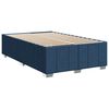 vidaXL Sommier &agrave; lattes de lit avec matelas Bleu 120x200 cm Tissu