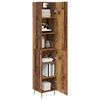 vidaXL Haut Armoire 2 pcs Bois Ancien Bois d'ing&eacute;nierie