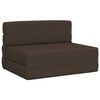 vidaXL Canap&eacute;-lit pliant Taupe 190 x 70 x 15 cm tissu
