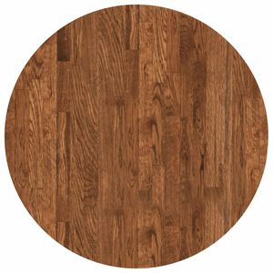 vidaXL Plateau de table &Oslash; 60 x 2,5 cm Rond Bois de ch&ecirc;ne massif