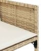 vidaXL Ensemble &agrave; manger de jardin et coussins 11 pcs beige poly rotin