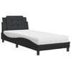 vidaXL Cadre de lit sans matelas Zadar noir 80x200 cm similicuir