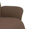 vidaXL Fauteuil inclinable avec repose-pieds marron tissu