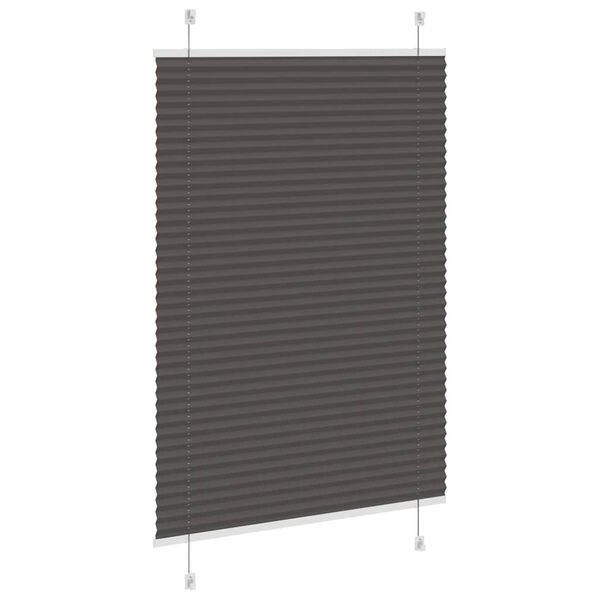 vidaXL Store pliss&eacute; noir 90x150 cm largeur du tissu 89,4 cm polyester