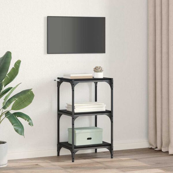 vidaXL Biblioth&egrave;que Ch&ecirc;ne noir 40 x 33 x 70,5 cm