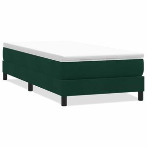 vidaXL Sommier &agrave; lattes de lit sans matelas vert fonc&eacute; 90x220 cm