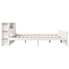 vidaXL Lit bibliothèque sans matelas blanc 160x200 cm bois pin massif