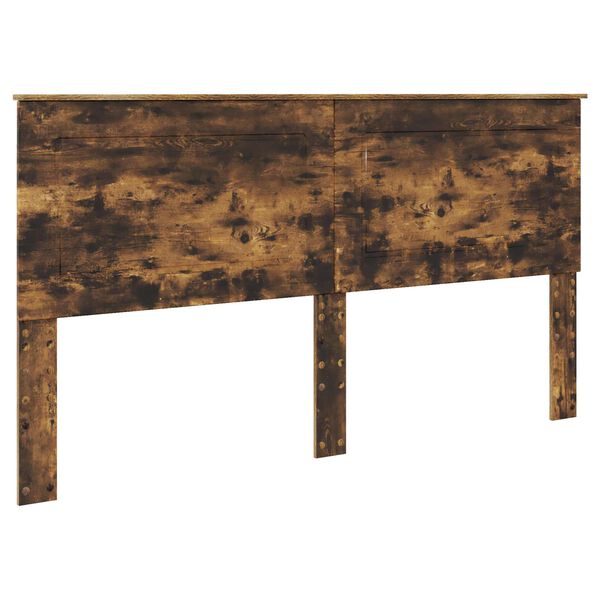 vidaXL T&ecirc;te de lit Ch&ecirc;ne Fum&eacute; 100 cm Bois d&rsquo;ing&eacute;nierie