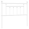 vidaXL T&ecirc;te de lit de remplacement m&eacute;tal blanc 100 cm