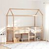 vidaXL Lit haut sans matelas 90x200 cm bois de pin massif