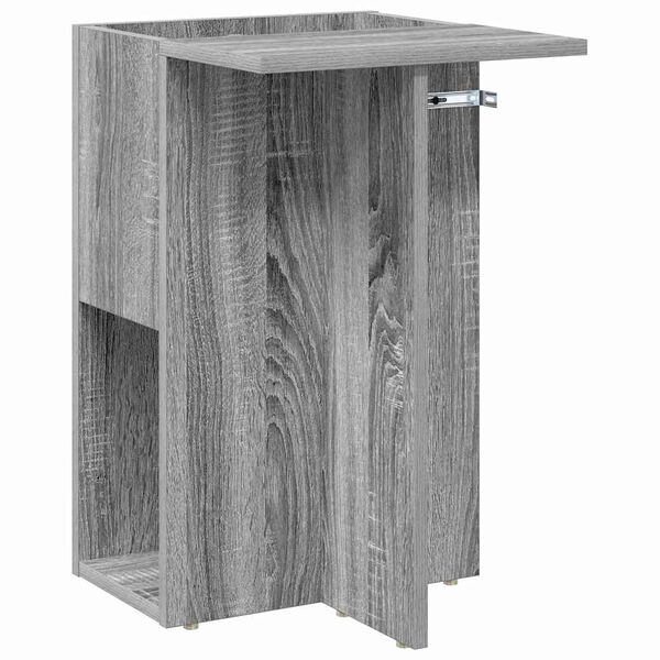 vidaXL Table d'appoint Gris Sonoma 35 x 40 x 55 cm Bois d'ing&eacute;nierie