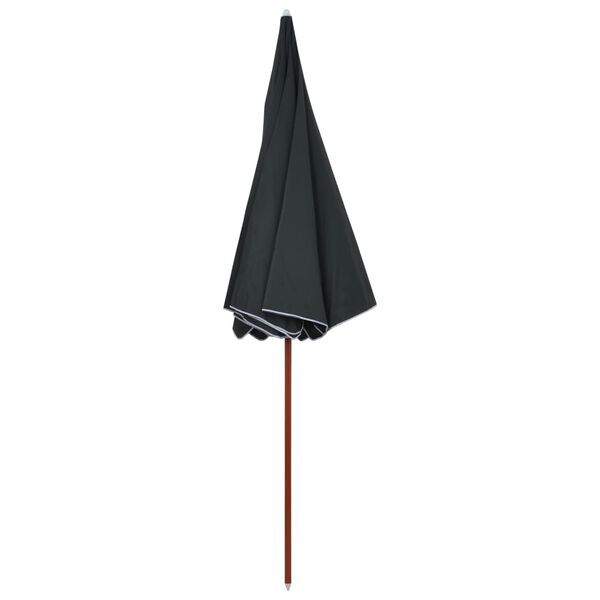 vidaXL Parasol de jardin avec mât en acier 300 cm anthracite