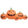 vidaXL Famille de citrouille gonflable de Halloween avec LED 1,8 m