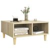 vidaXL Table basse chêne sonoma 60x60x30 cm bois d'ingénierie