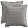vidaXL Housse de coussin 2 pc HOUTEN Gris clair 40 x 40 cm