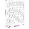 vidaXL Casier &agrave; vin 83x29x112 cm Bois de pin massif