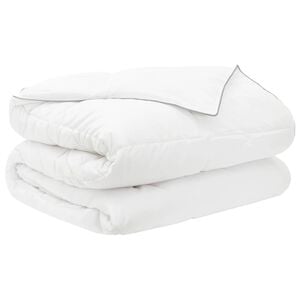 vidaXL Couette d'&eacute;t&eacute; 200 x 200 cm &Eacute;t&eacute; 150 gsm Fibre de bambou Blanc