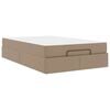vidaXL Cadre de lit avec matelas Autre 2 pi&egrave;ces Tan PVC