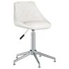 vidaXL Chaises pivotantes &agrave; manger lot de 6 blanc similicuir