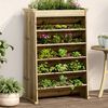 vidaXL Jardini&egrave;re de plantes aromatiques 6 niveaux bois pin impr&eacute;gn&eacute;