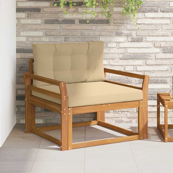 vidaXL Sofa de milieu ext&eacute;rieur Bois d'Acacia Massif Naturel